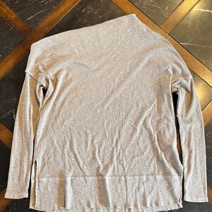 Free People Gray Long Sleeve Top